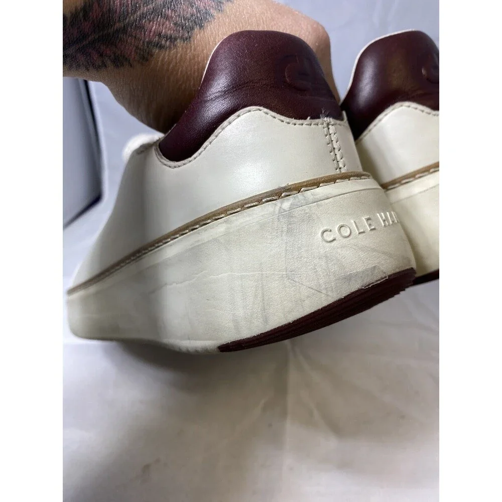 Cole Haan Women’s GrandPrø Topspin Sneakers Size 8.5 B White Leather